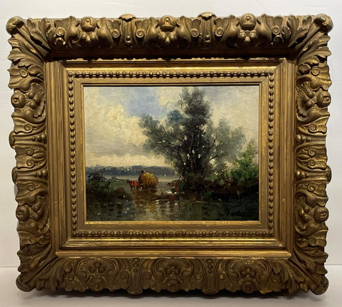 Jean-Baptiste-Camille Corot; 19thC. French Oil Landscape Signed (1 of 5)