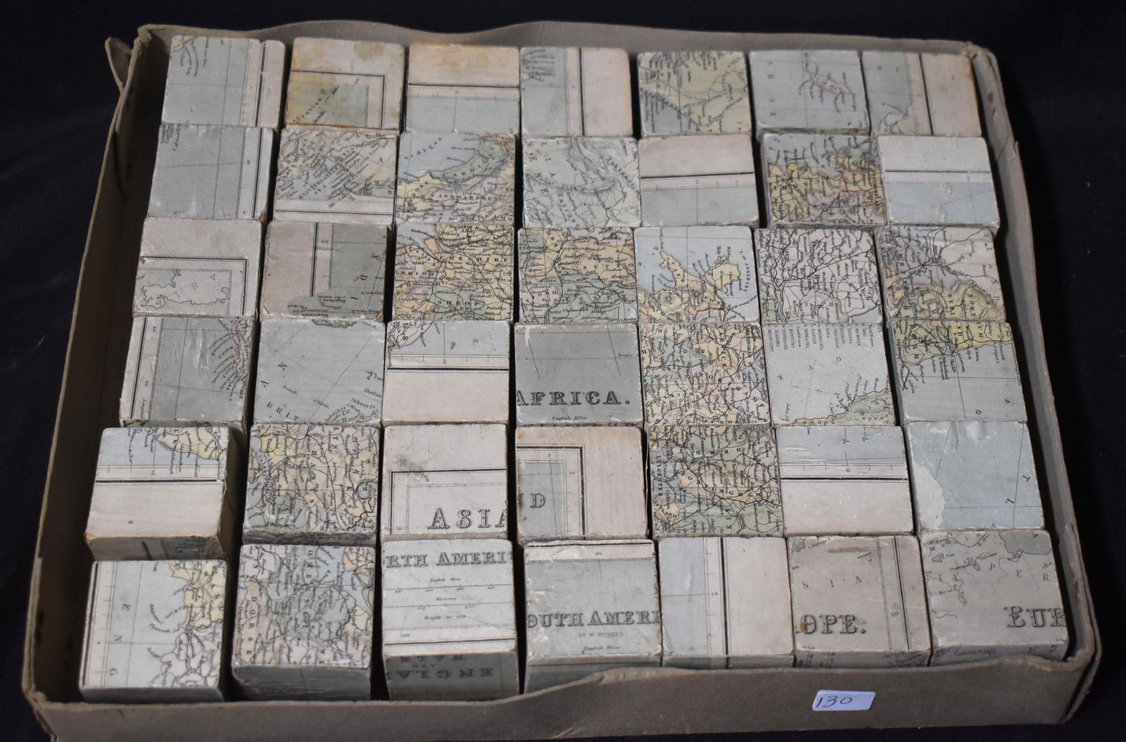 Antique Maps Made into Blocks (1 of 2)