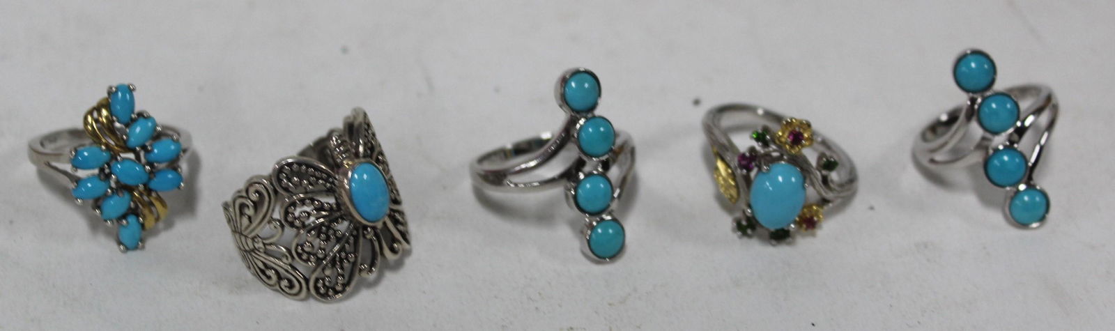Turquoise & Sterling Silver Rings (5) (1 of 6)