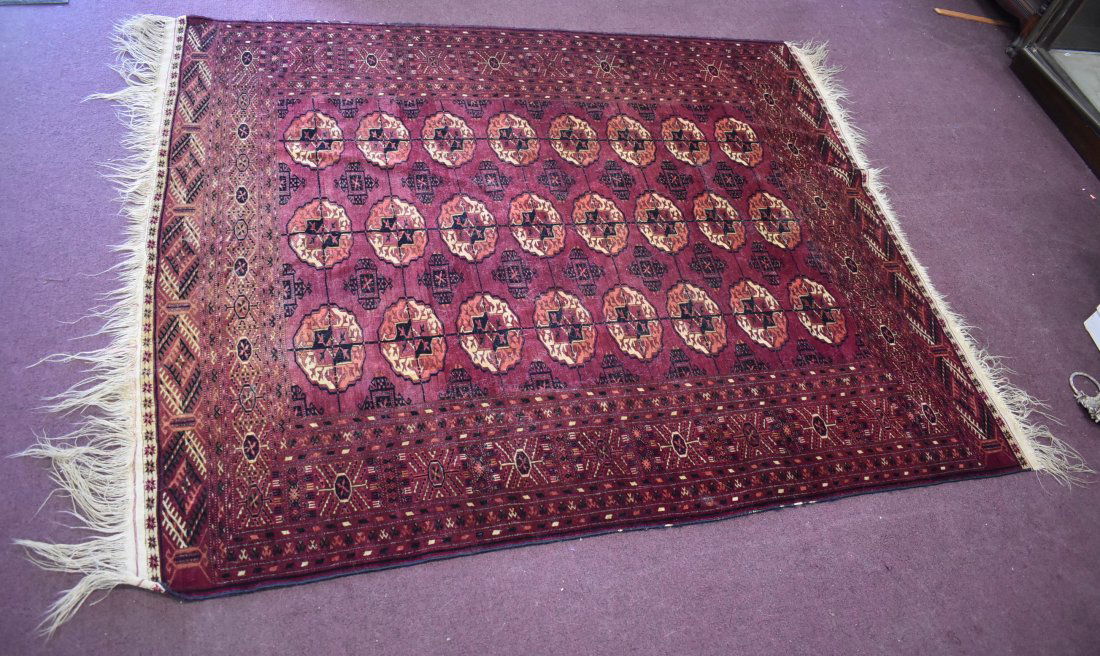 Antique Afghan Bokhara Carpet (1 of 6)