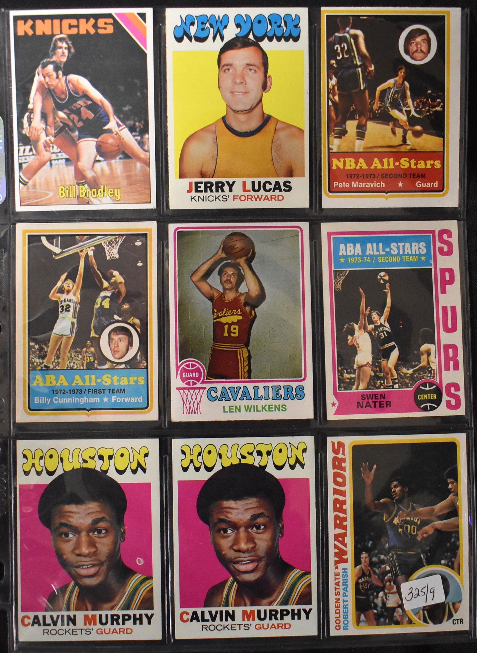 Lot of 9 Topps Basketball Cards (1 of 2)