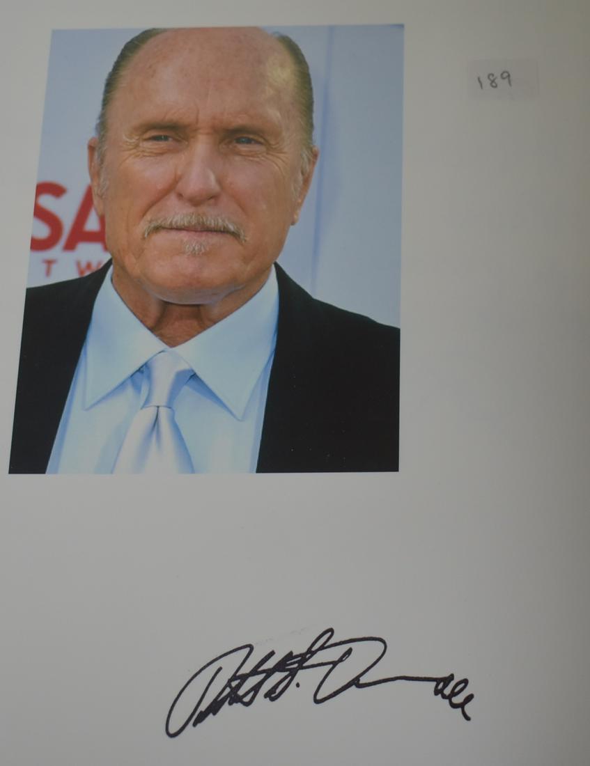Robert DuVall Autograph: On an album page with ten photos and promos.