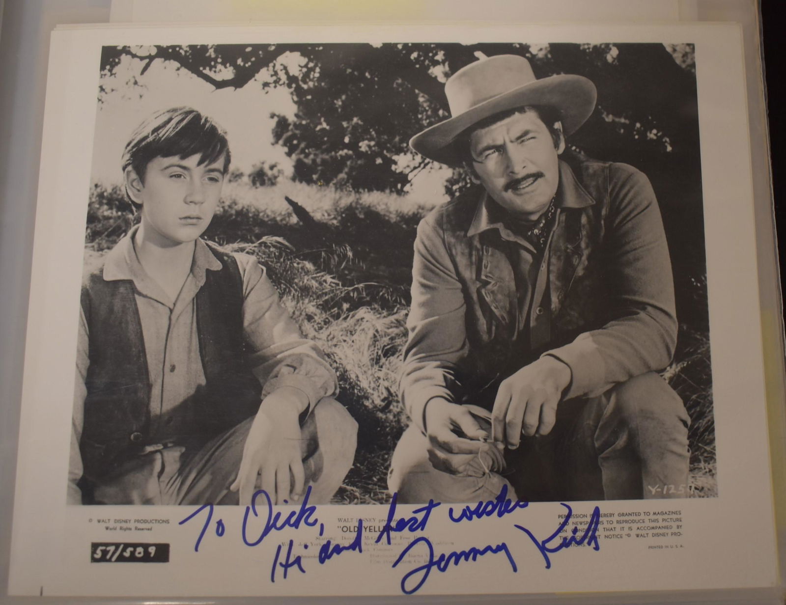 Old Yeller Autographs (2) (1 of 2)