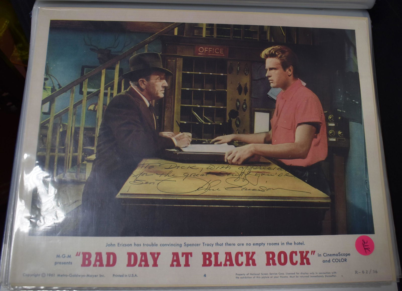 John Ericson Signed Lobby Card (1 of 1)