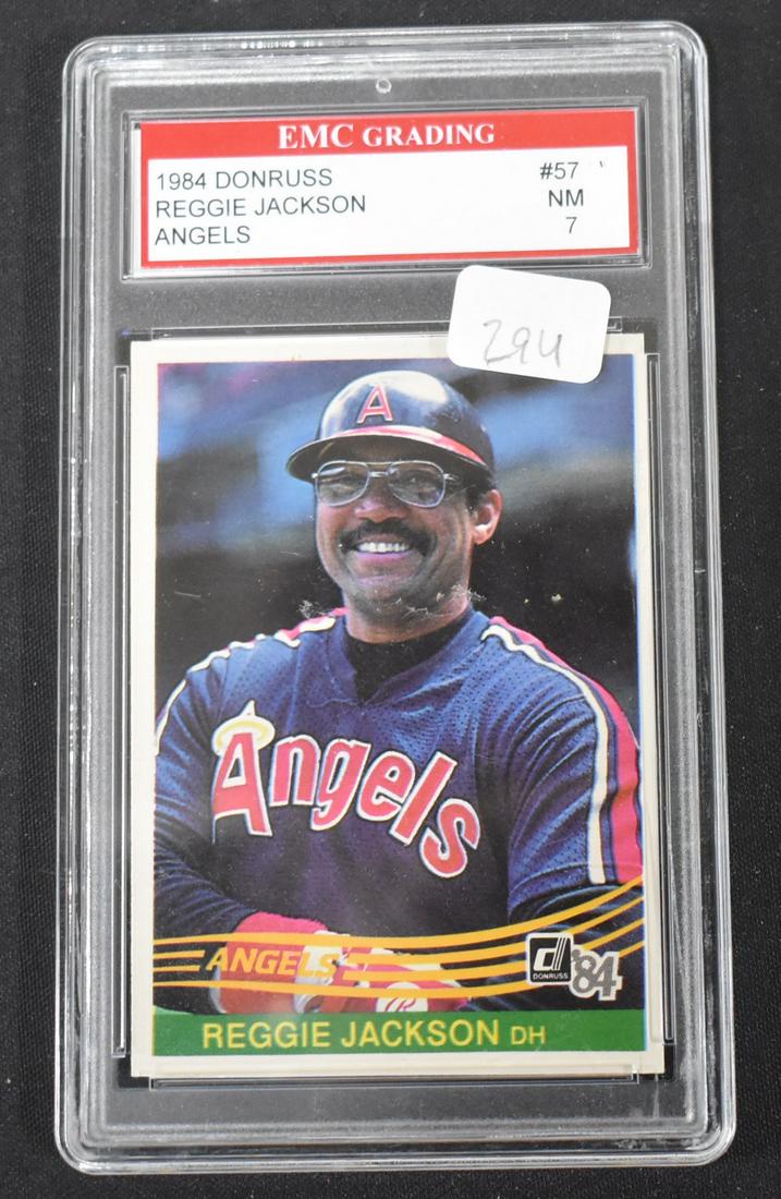 Reggie Jackson Angels Baseball Card (1 of 2)