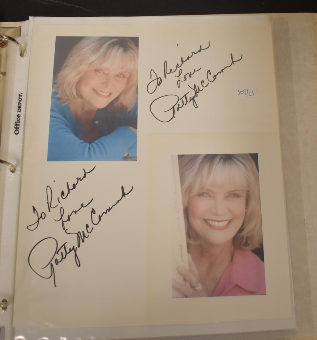 Collector's Lot of Autographs (23): Vera Miles (3); Jean Stapleton (17); and Patty McCormack (3). All autographs on album pages and the lot contains photographs, promos, candid's, etc.