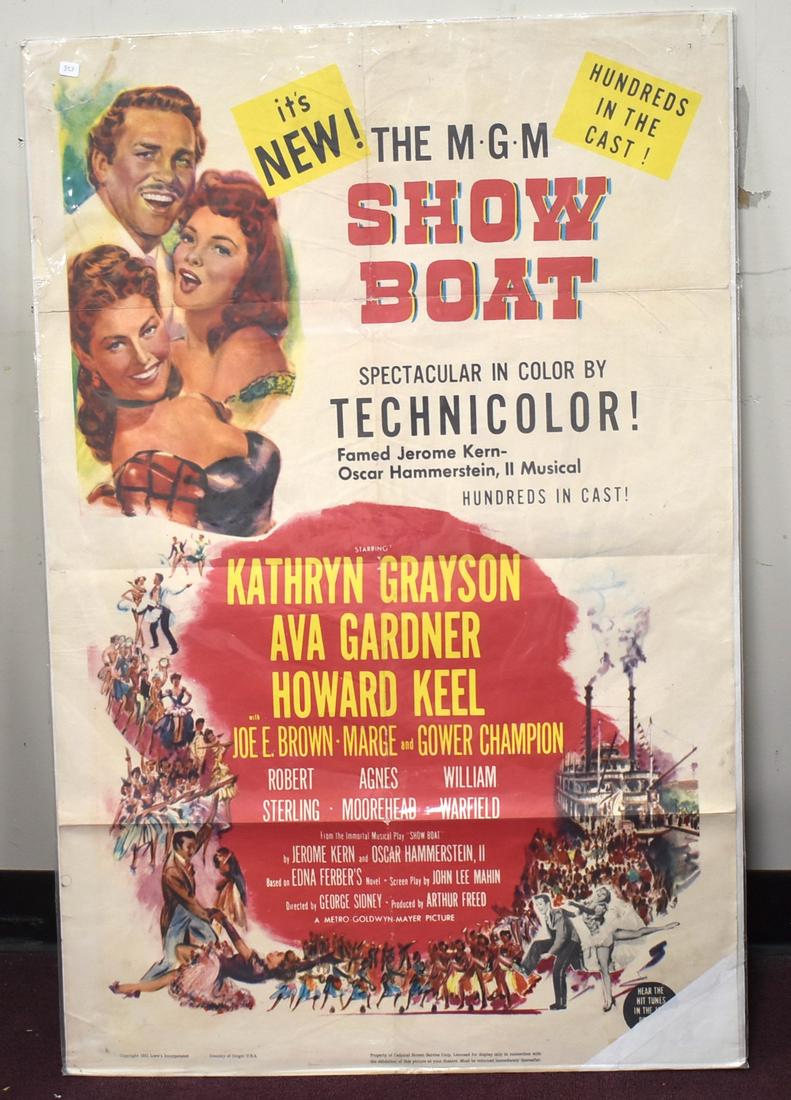 Antique Movie Poster Show Boat (1 of 1)