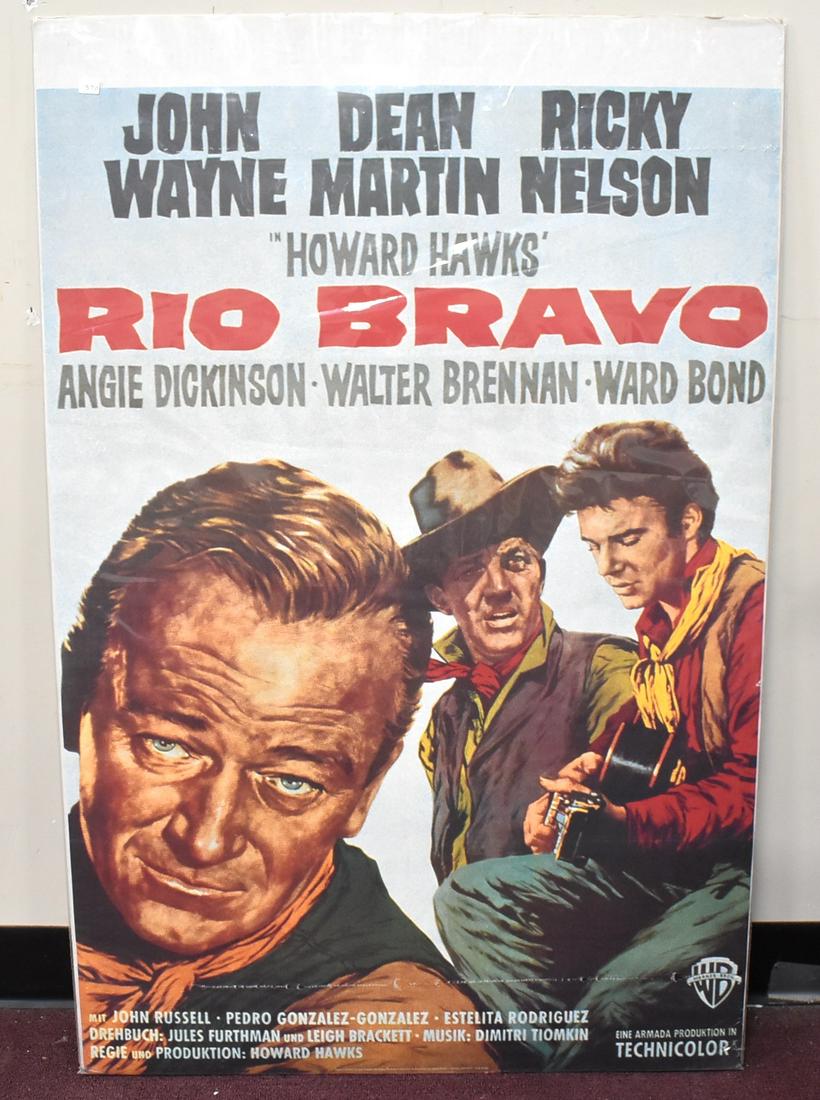 Antique Movie Poster Rio Bravo 0370 On Sep 10 22 Mid Hudson Auction Galleries In Ny