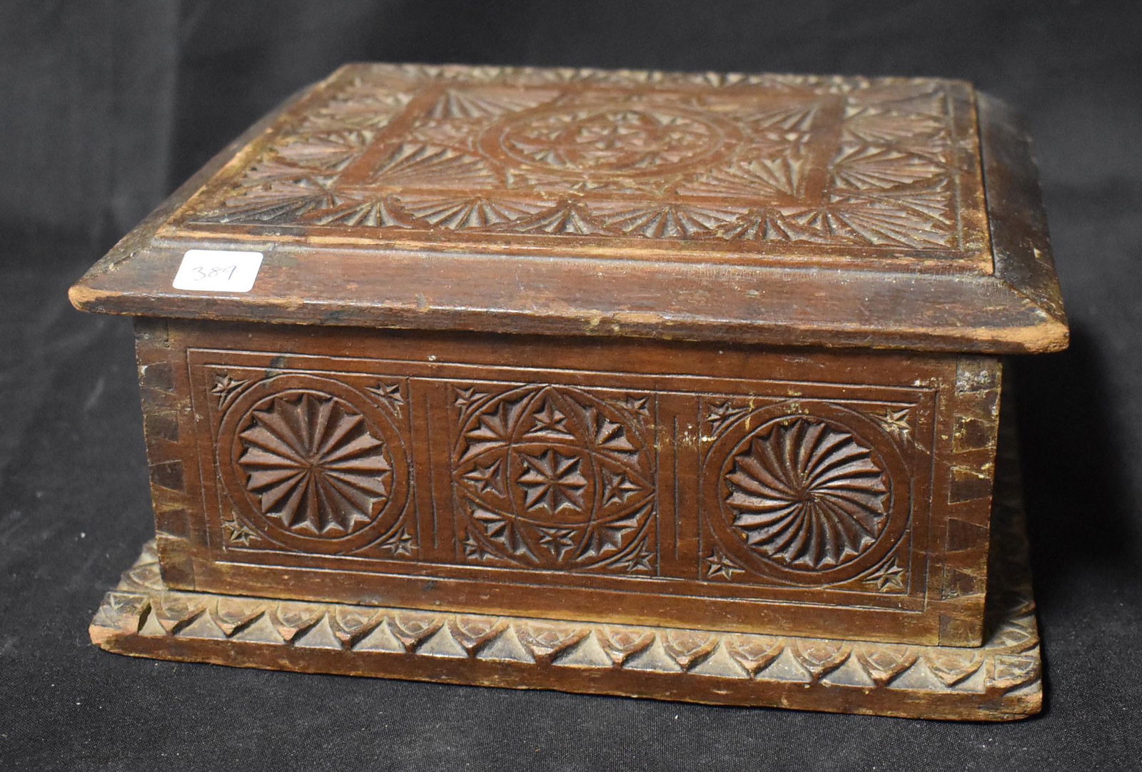 Antique Tramp Art Box (1 of 2)