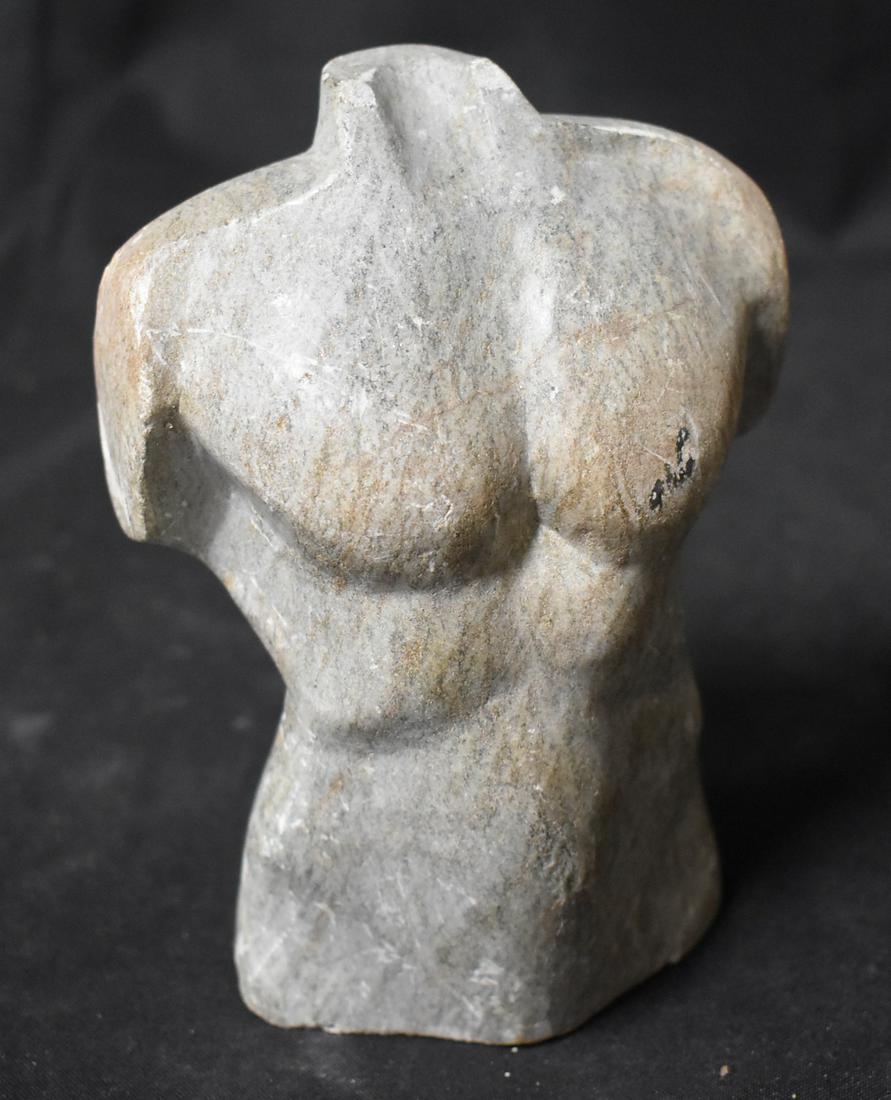 Carved Soapstone Bust Signed (1 of 3)