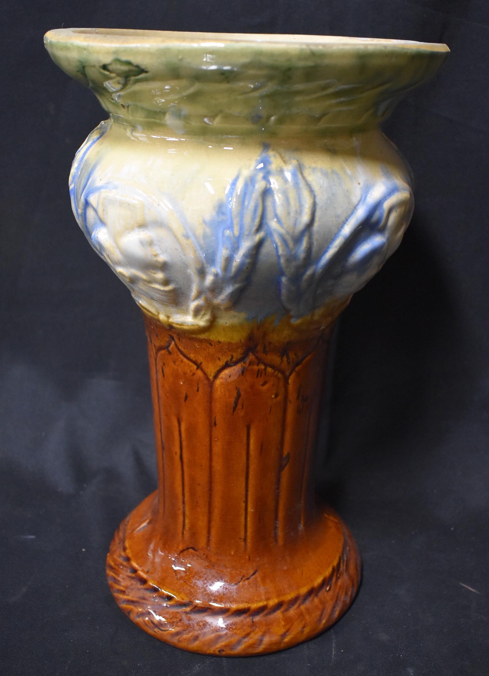 Unusual "Planter on Stand" Pottery Vase (1 of 5)