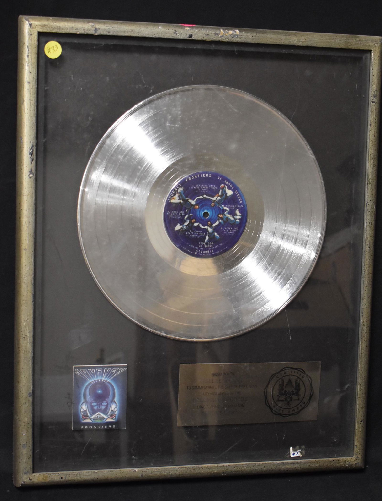 Journey Platinum Record. Original Framed (1 of 2)