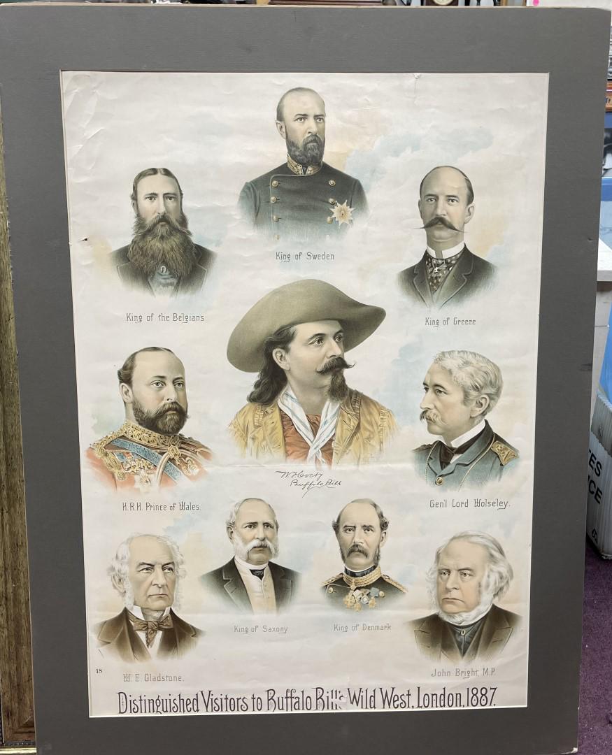 Vintage Buffalo Bill Wild West Sign (1 of 6)