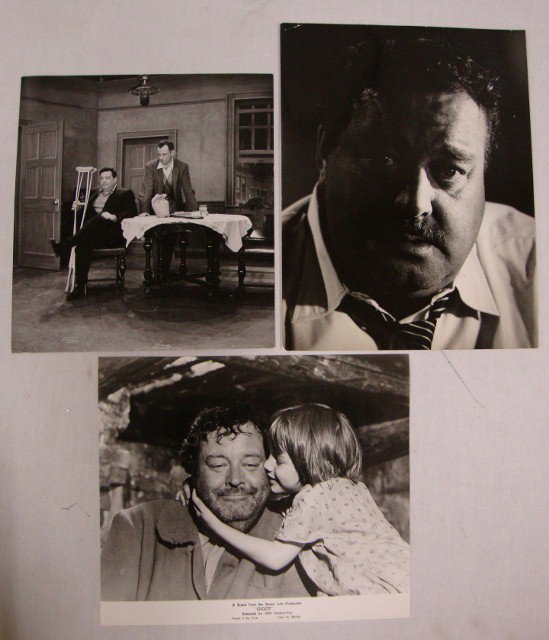 GLEASON. MOSTEL. T.RANDALL, ETC. MOVIE STILLS (58): Lot of portraits, movie stills and playbills to include Alice Ghostley (3); Jackie Gleason (6); Andy Griffith (2); Buddy Hackett (1); Stubby Kaye (2); Don Knotts (3); Paul Lynde (1); Elaine May (2); R