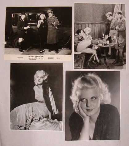 JEAN HARLOW MOVIE STILLS (87): Full length fashion photos (25); close up glamour photos (24); in The Golden Age of Comedy (2); in Hells Angels (1); in The Iron Man (1); with Clark Gable, Wallace Beery and Mary Carlyle (1); in Three