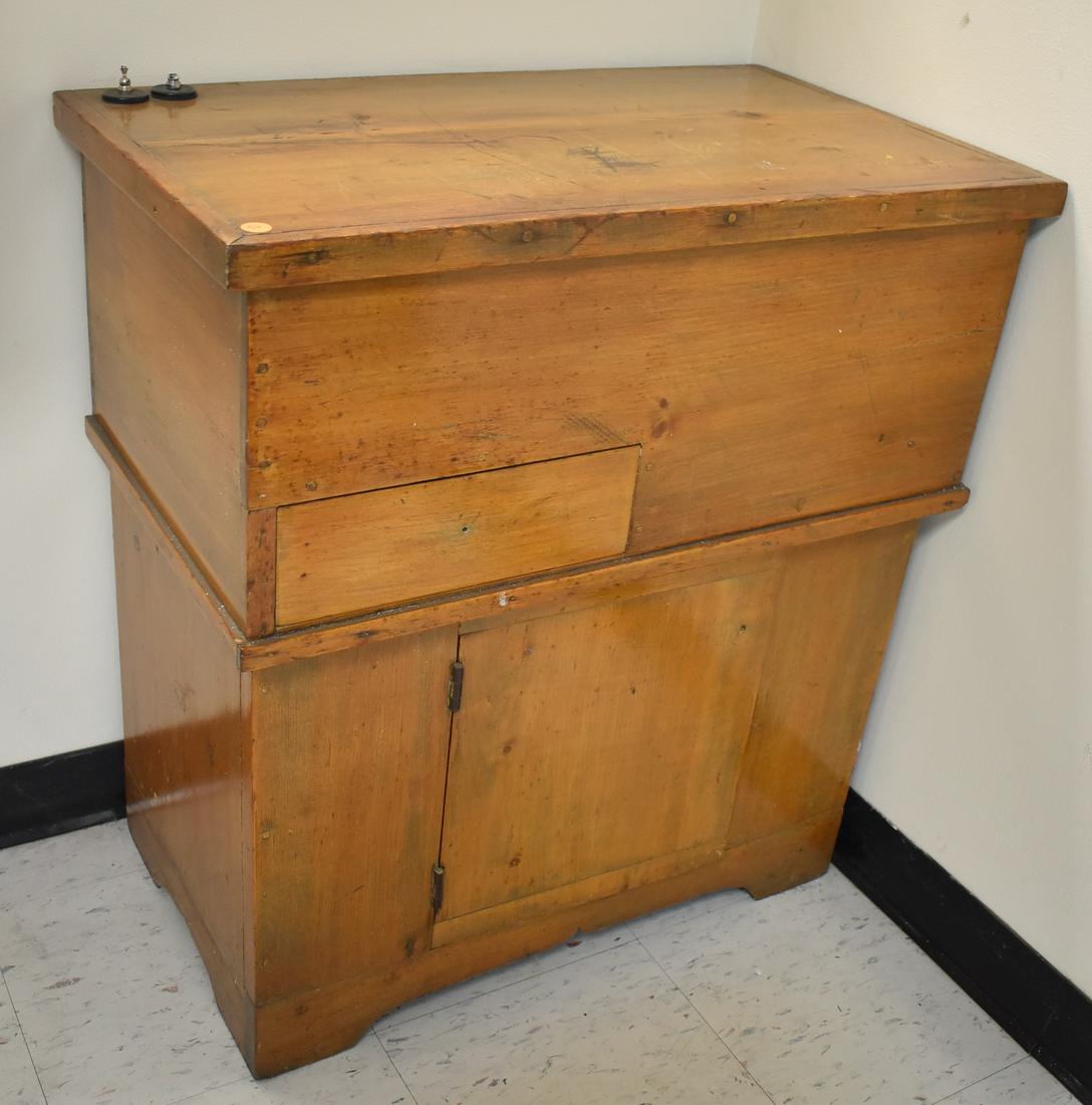 Antique Country Pine Cabinet (1 of 2)