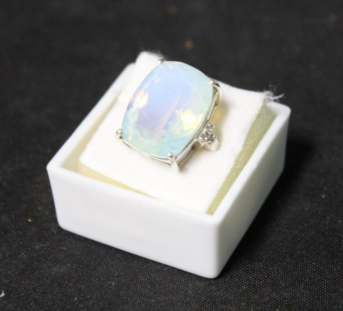 Collector or Dealer's Lot of Sterling Silver and Gemstone Cocktail Rings (3) (1 of 3)