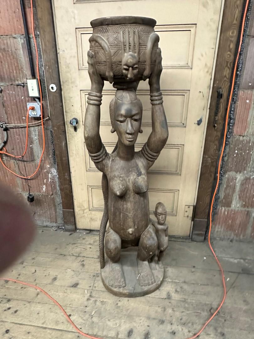 Large African Carved Wood Grouping (1 of 6)