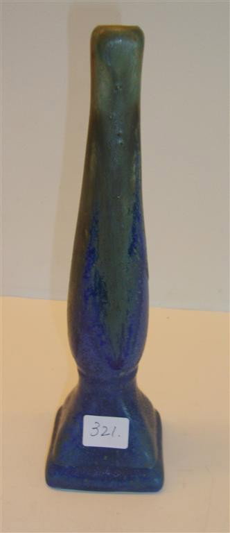 FULPER POTTERY BUD VASE.: Signed Fulper 8 1/2"H.