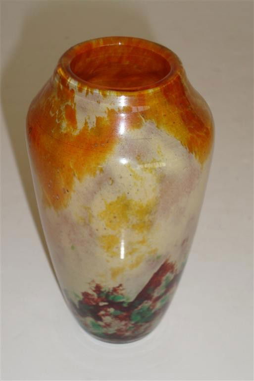 DAUM NANCY ART GLASS VASE SIGNED: Signed Daum Nancy France 5"H