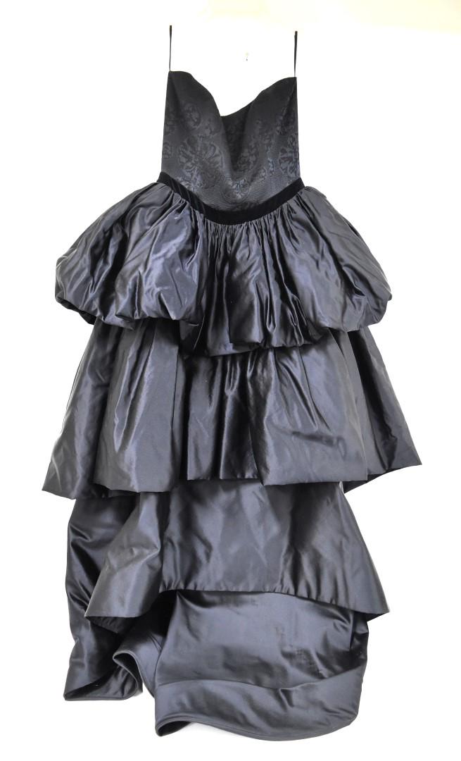 Louis Feraud Designer Gown: Blue gown. Custom made - no size. Small likely