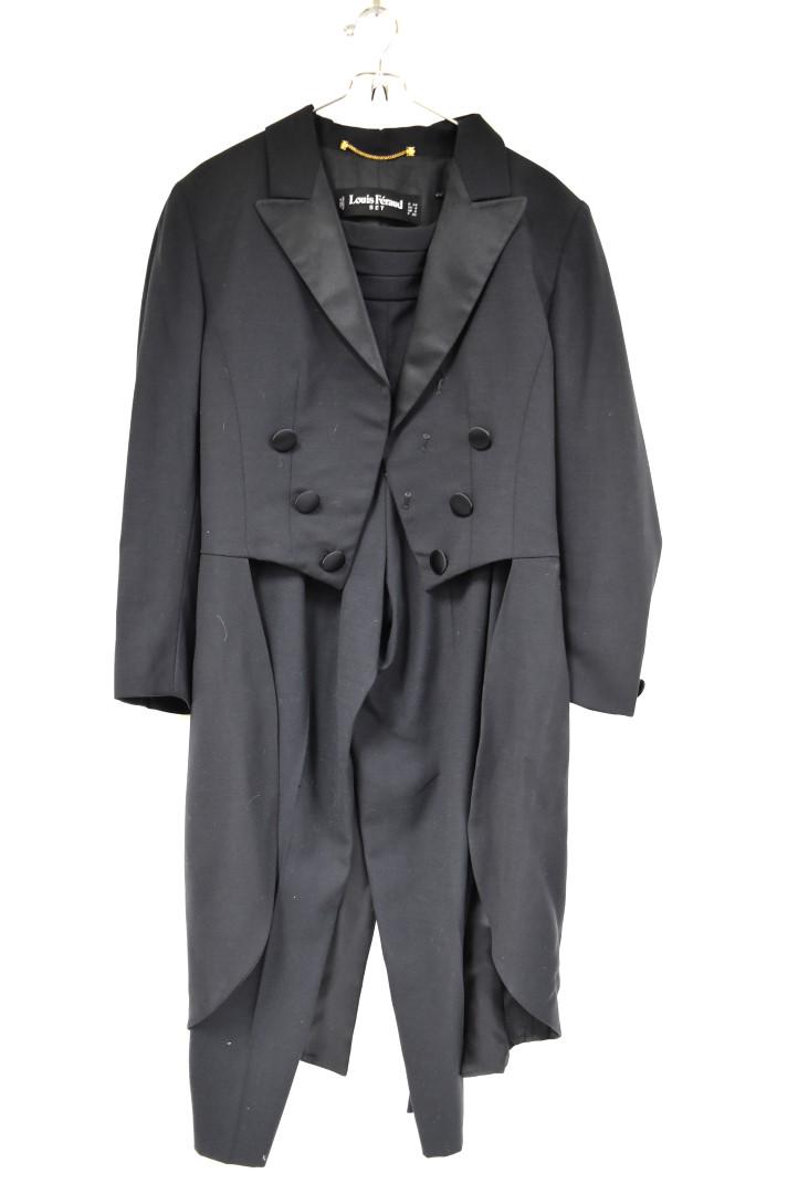 Louis Feraud Formal Two(2) Piece Set: Black formal tux two(2) piece set; Size 4