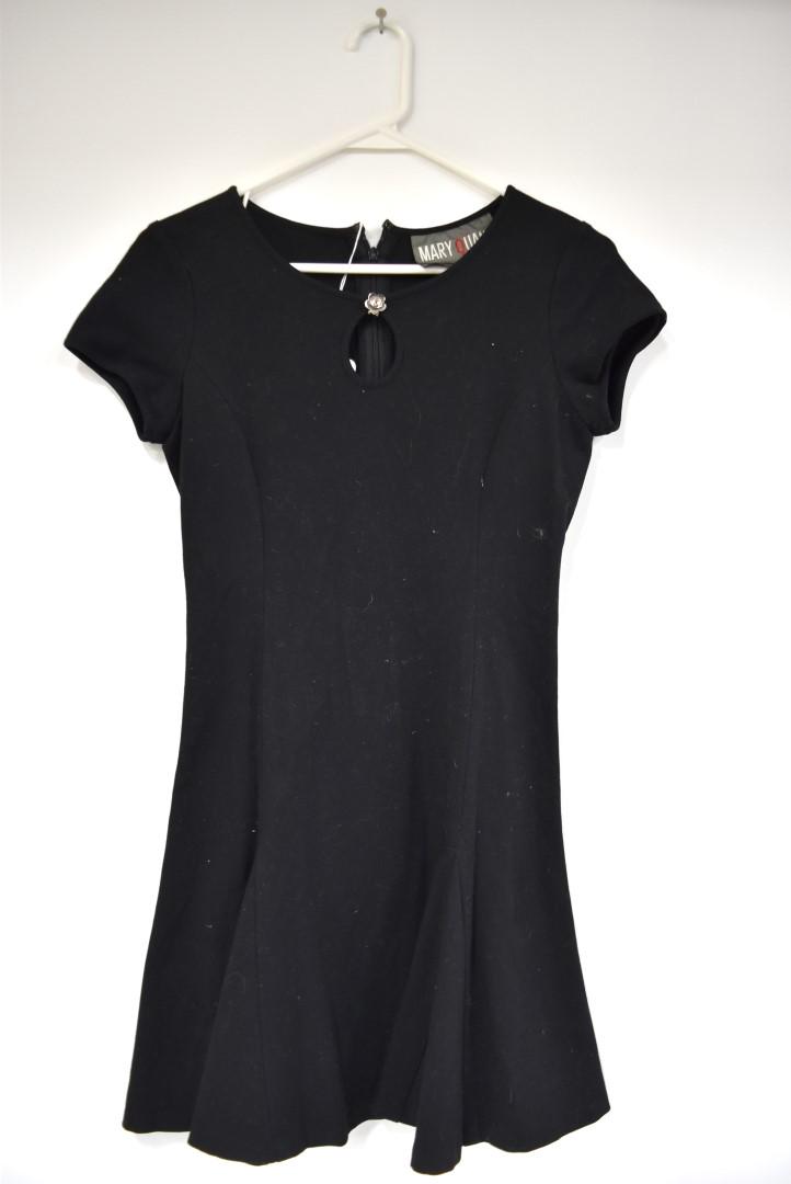 Mary Quant Cap Sleeve Dress: No size tag but small size. Not sure of material but may be a high quality jersey