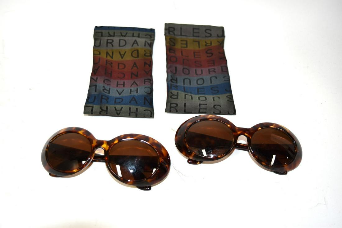 Charles Jourdan Jackie O Sunglasses ( 2 pr.): Both pair in Charles Jourdan fabric cases