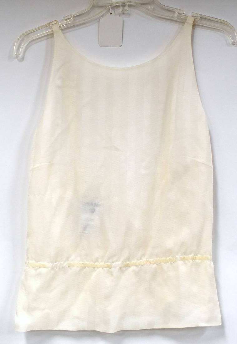 Vintage Chanel Silk Shirt: 100 percent silk size 40