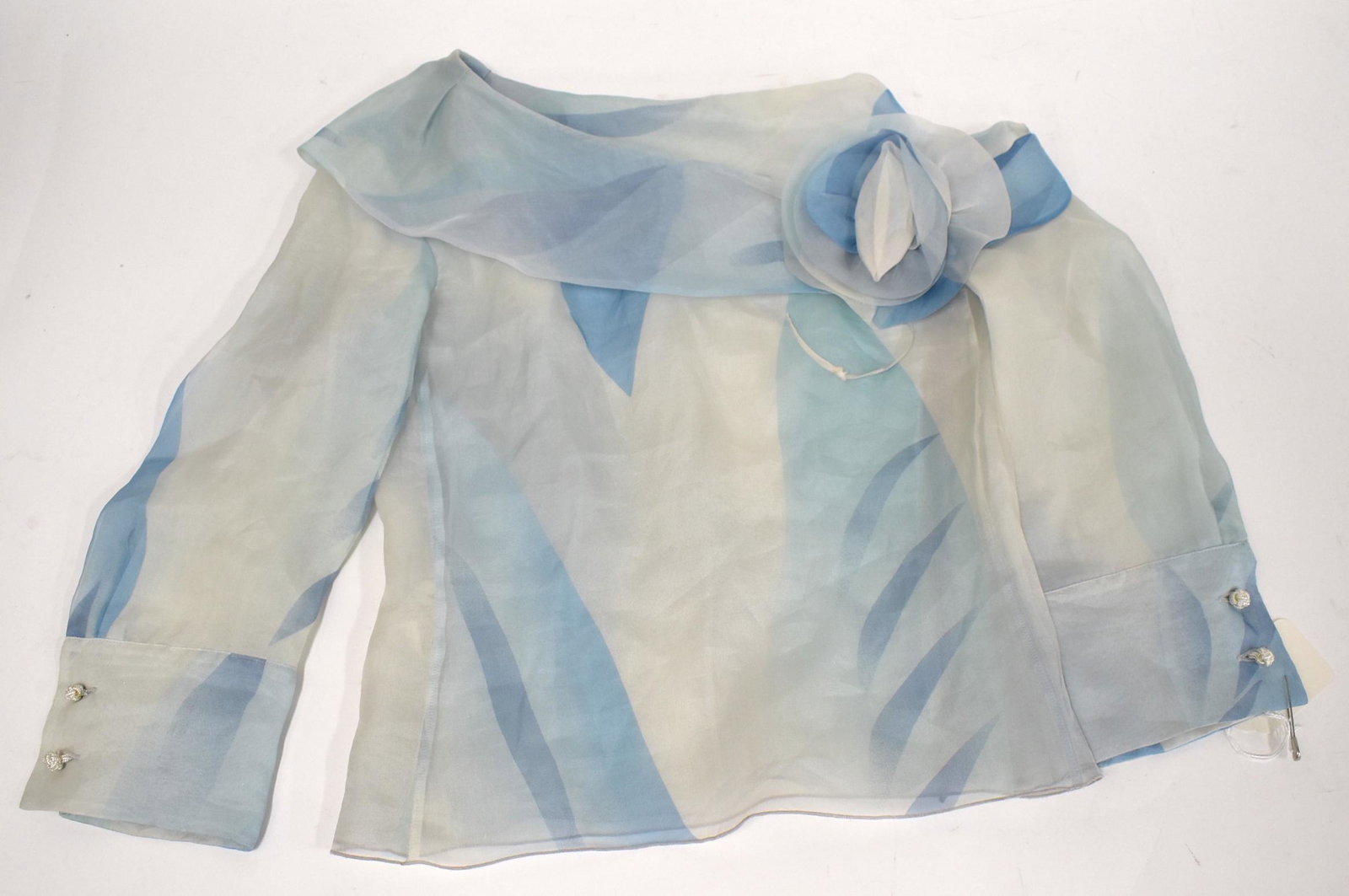 Vintage Armani Silk Shirt: Size 38 made in Italy. Size