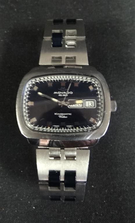 MOVADO AUTOMATIC MAN'S WRISTWATCH: HS 360, Kingmatic Video, 36mm, (not working)