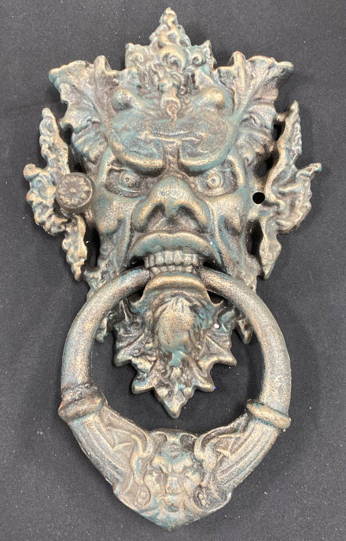 Cast Iron Northwind Door Knocker (1 of 2)