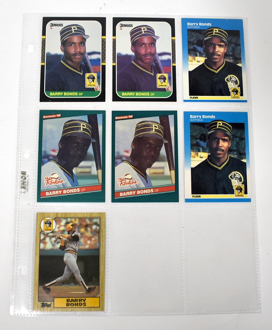 Barry Bonds Cards All Rookie Cards (7) (1 of 1)