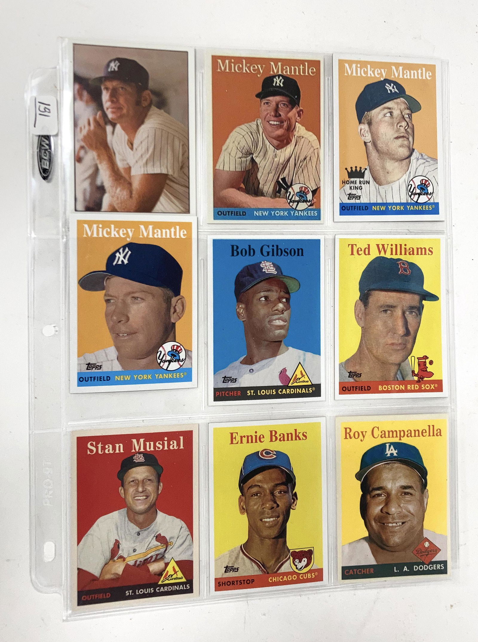 1975 SSPC Mantle & 2008 Topps Nat'l Conv. Etc. (9) (1 of 2)