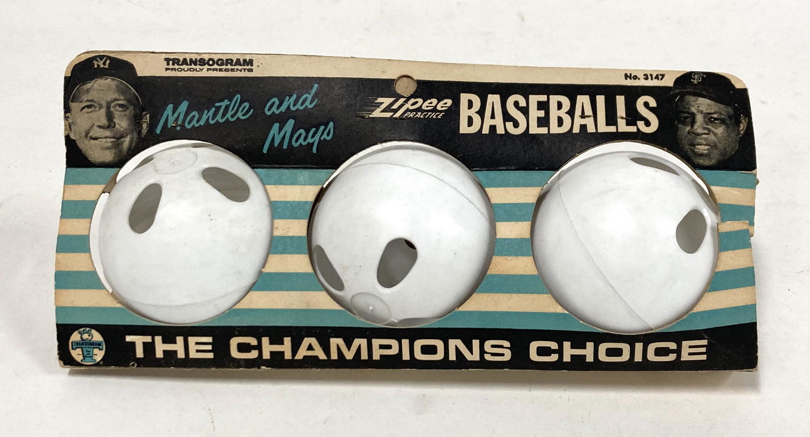 1960 Transogram Mantle & Mays Balls (1 of 3)