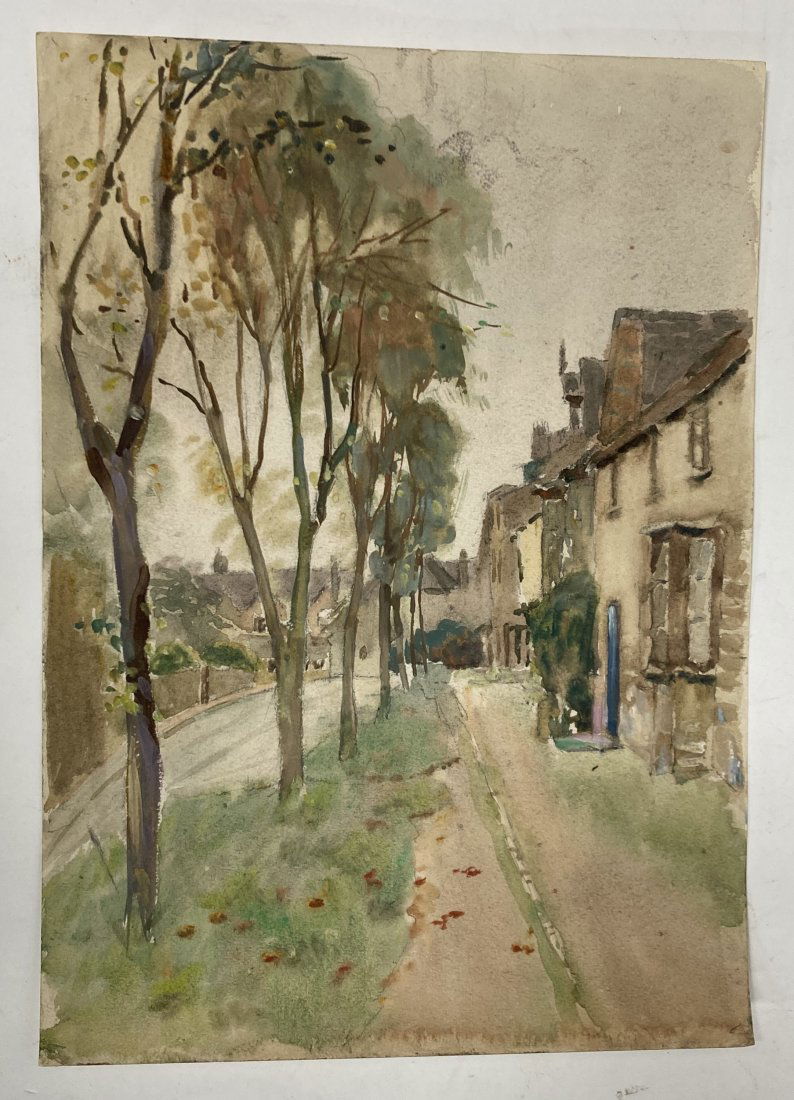 Eyres Simmons. Watercolor Burford (1 of 2)