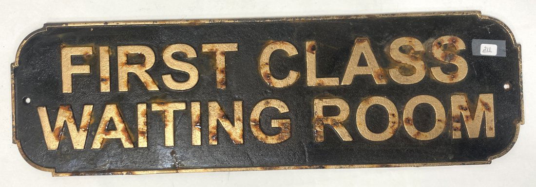 1st Class Waiting Room Sign (1 of 2)