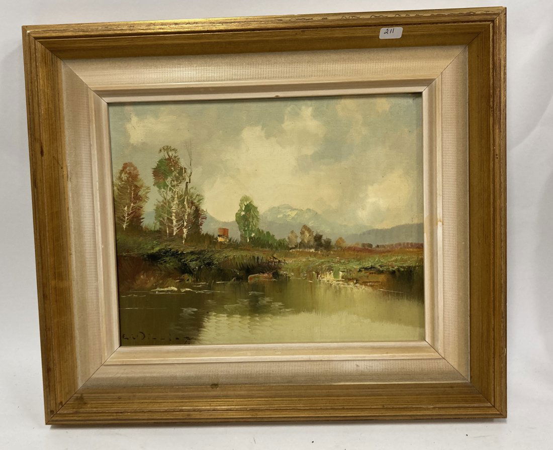 German Oil on Canvas.Alpine Gentleman (1 of 4)