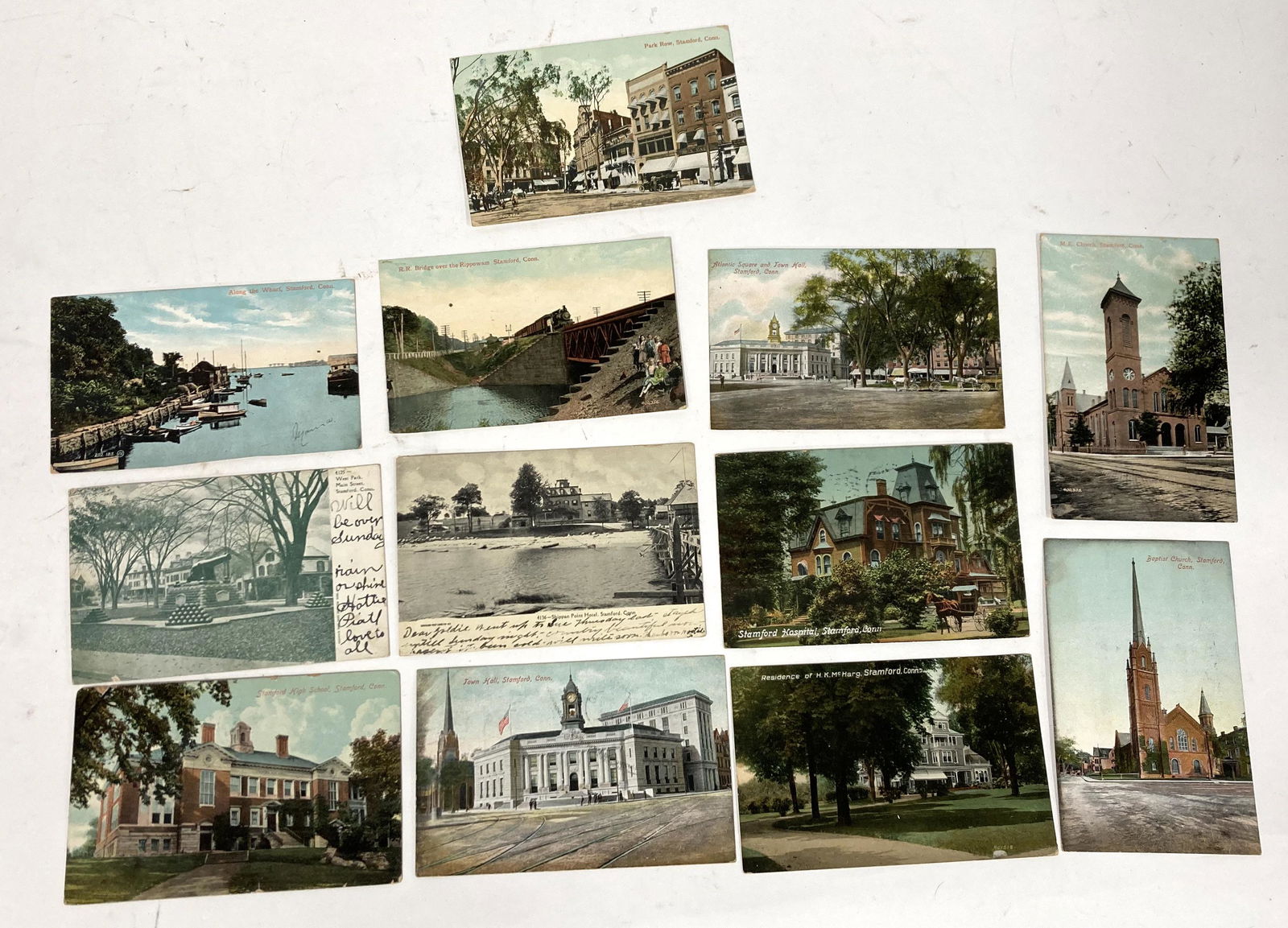 Vintage Postcards Stamford  , Connecticut (12) (1 of 1)
