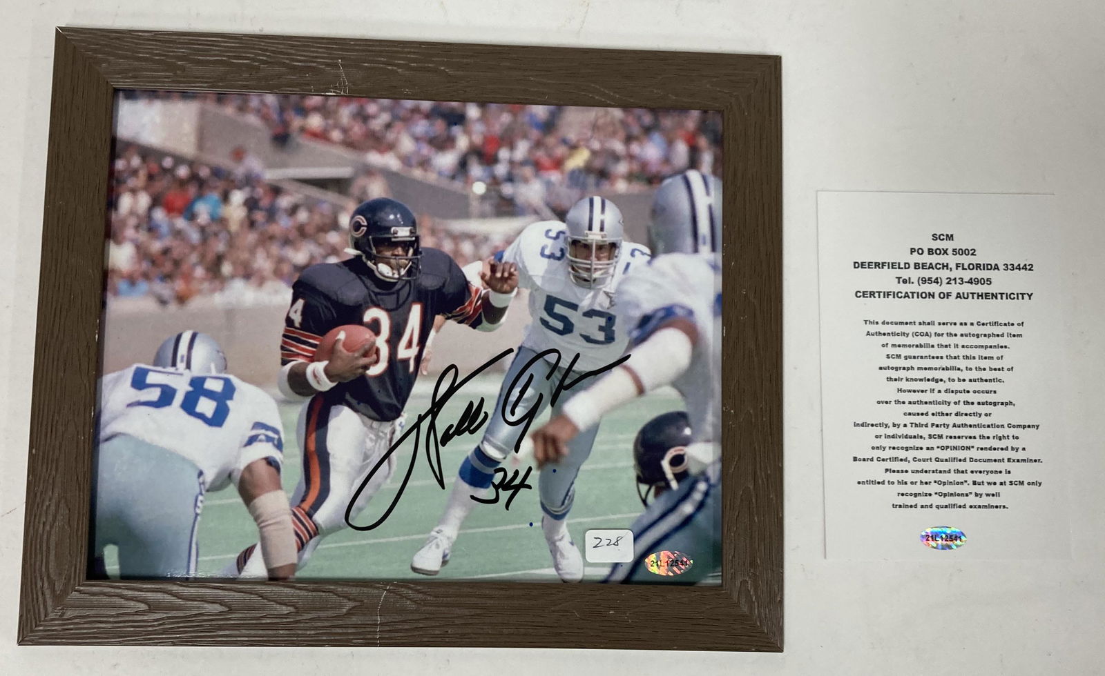 Walter Payton   Signed Photograph (1 of 1)