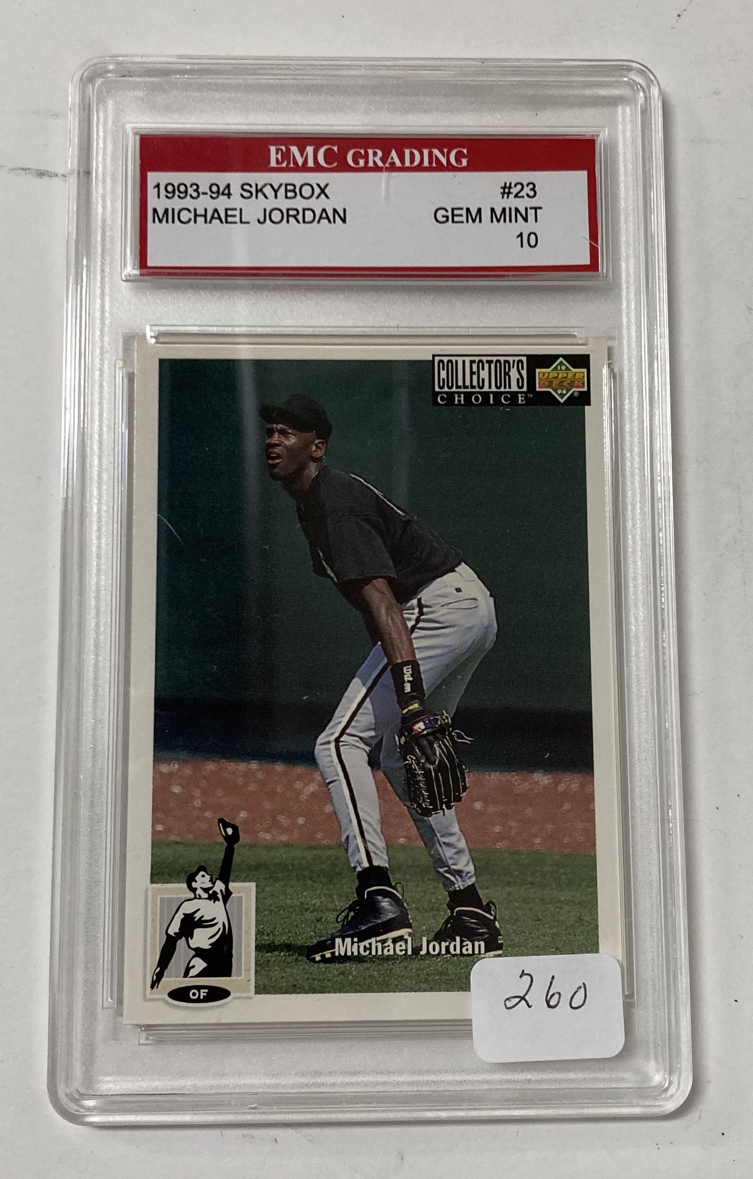 Michael Jordan Baseball Card Graded 10 Dec 17, 2022 MidHudson