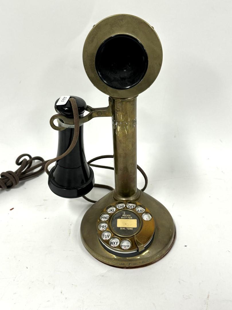 Antique Brass Stick Phone (1 of 4)