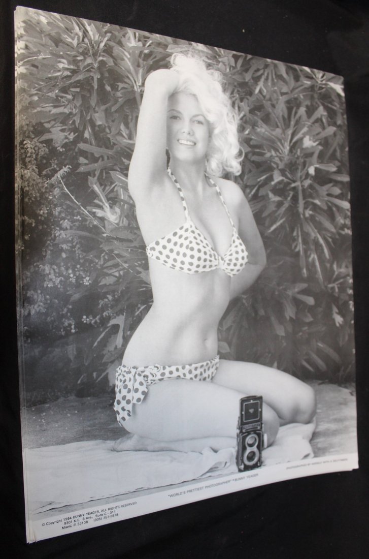 Bunny Yeager Posters (95): Bunny Yeager Posters (95). New in original packaging. Marked at the bottom C. Bunny Yeager Bunny Yeager Photo. Represented by Eric Kroll 118 E. 28th St. NYC. 16"x 20".