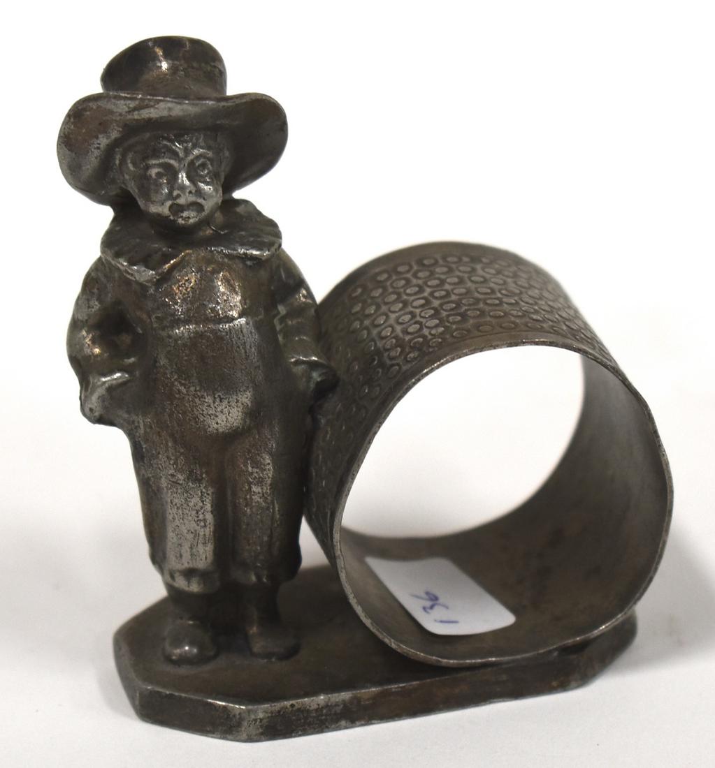 Kate Greenaway Boy Figural Napkin Ring (1 of 2)