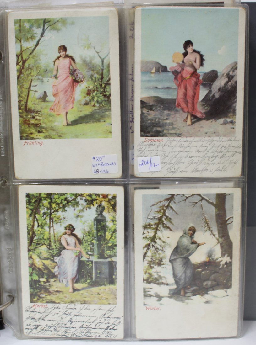 Four Seasons Postcards.Three Sets (1 of 16)
