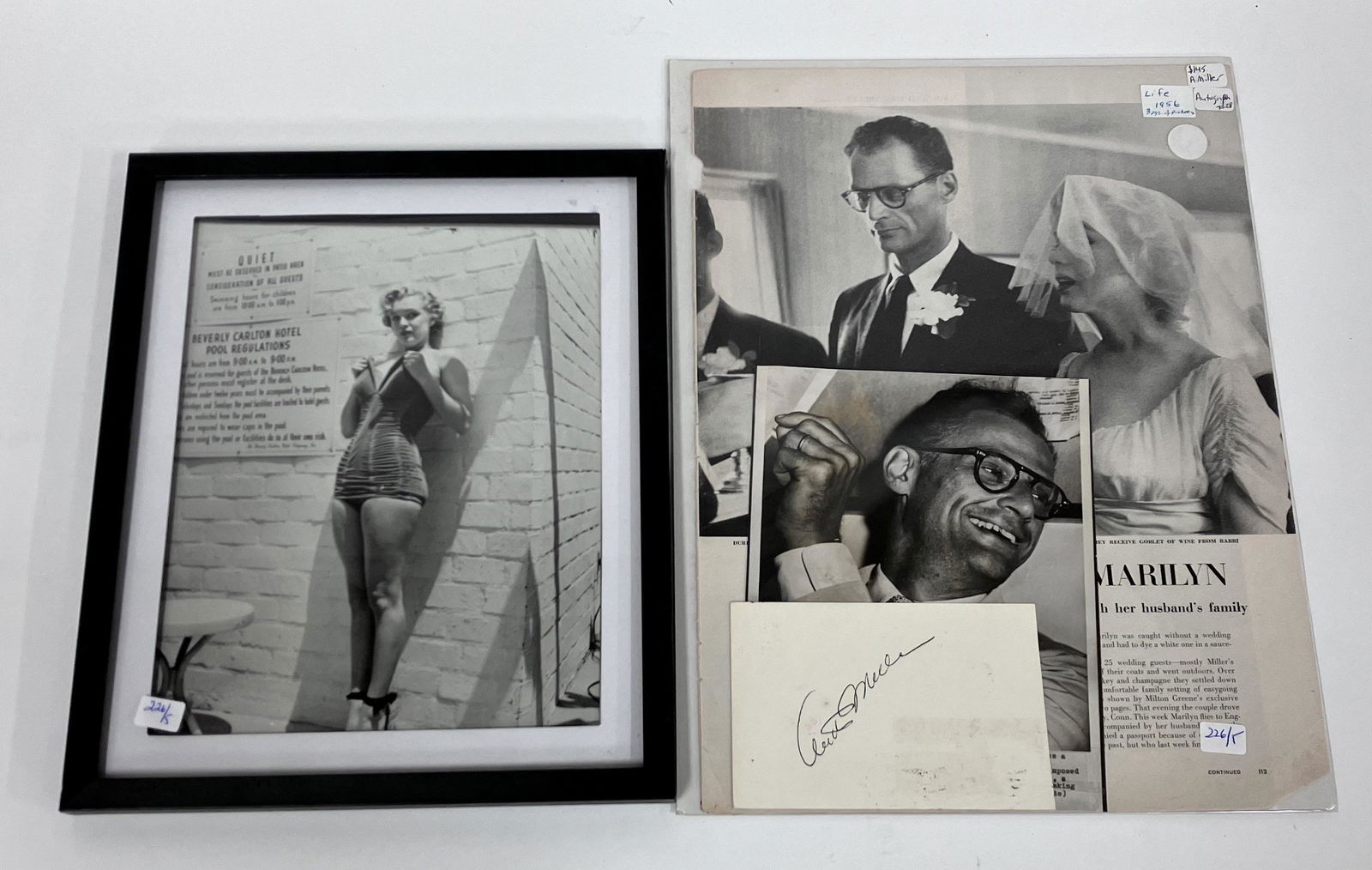 Marilyn Monroe Arthur Miller Collector's Lot (5) (1 of 2)