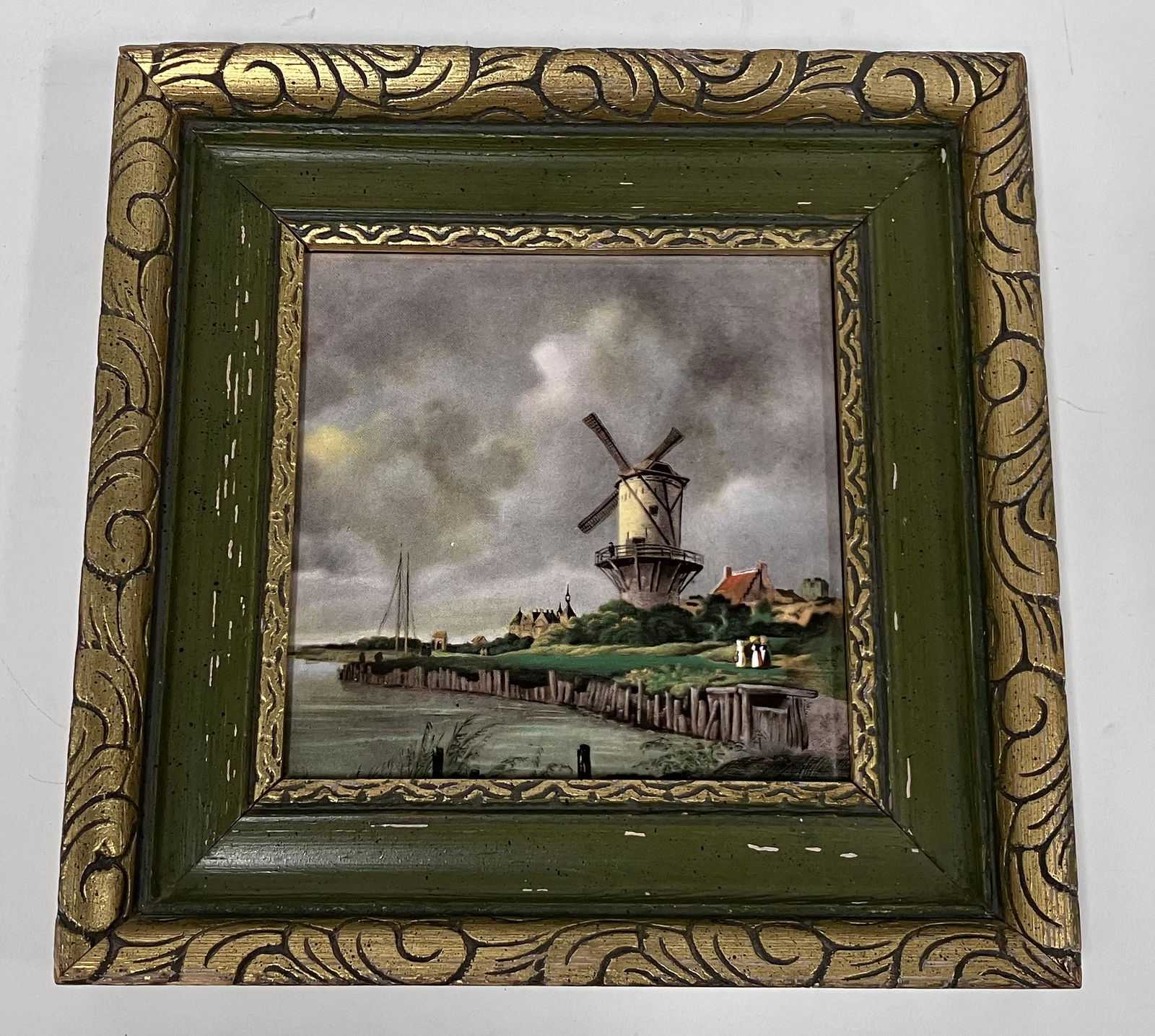 Mettlach Porcelain Plaque after Van Ruisdale (1 of 2)