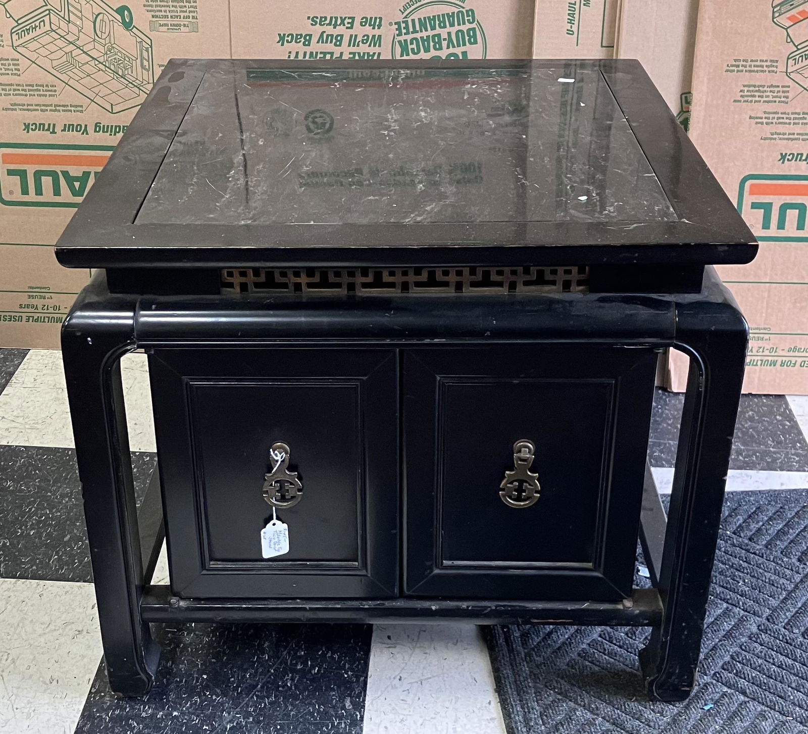 Asian Marble Topped Table. (1 of 9)