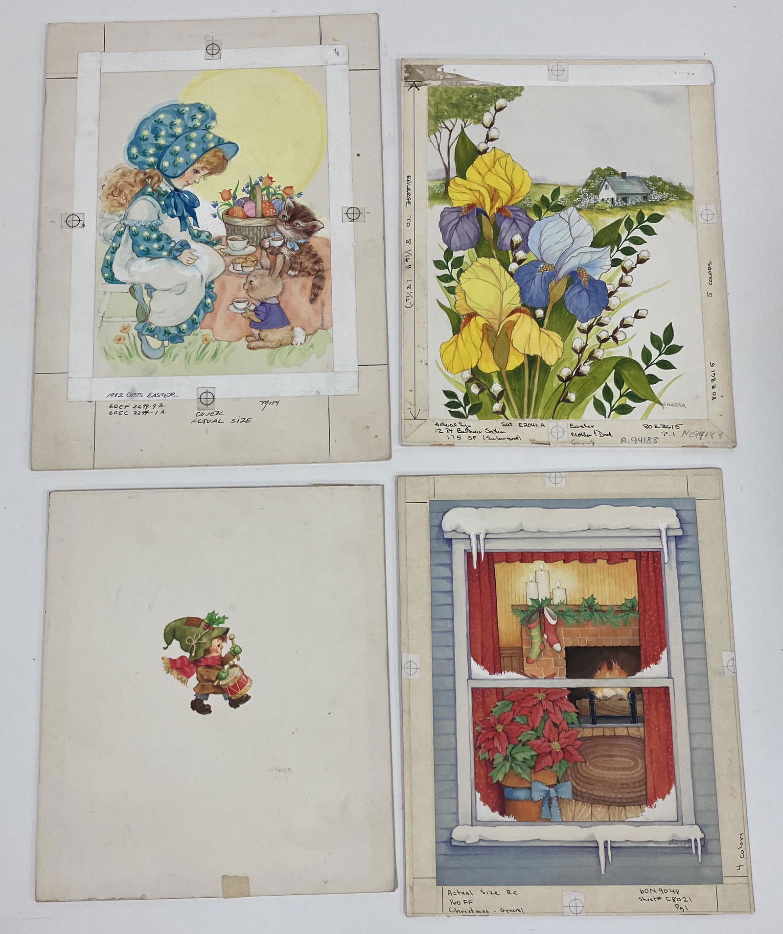 Original Greeting Card Illustrations for Norcross (4) Jan 21, 2023