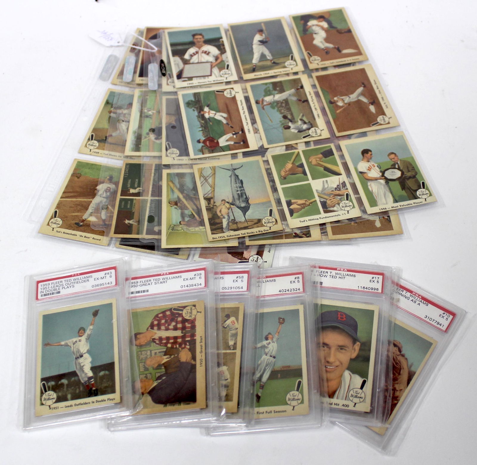 1959 Fleer Ted Williams Lot of 45 (1 of 7)